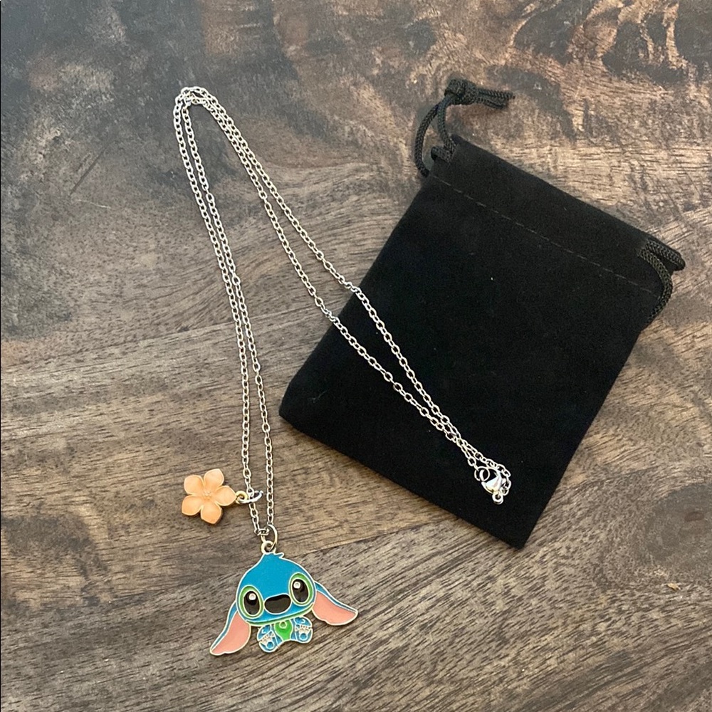 Lilo & Stitch Necklace fashion costume jewelry fashionable new w/bag gift idea